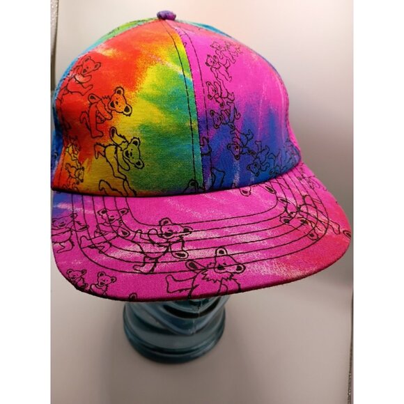 Vintage 90s Grateful Dead Snapback Tie Dyed Baseball Hat 1991 - Picture 2 of 8